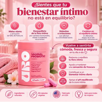 Probióticos Vaginales 60 capsulas | Equilibrio íntimo, frescura y bienestar para sentirte cómoda cada día 🌸