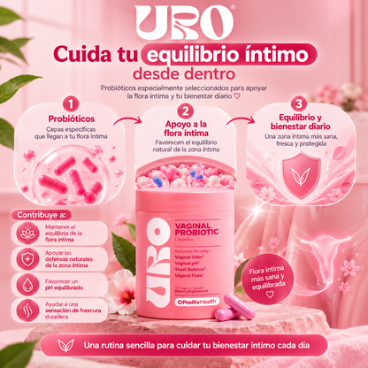 Probióticos Vaginales 60 capsulas | Equilibrio íntimo, frescura y bienestar para sentirte cómoda cada día 🌸